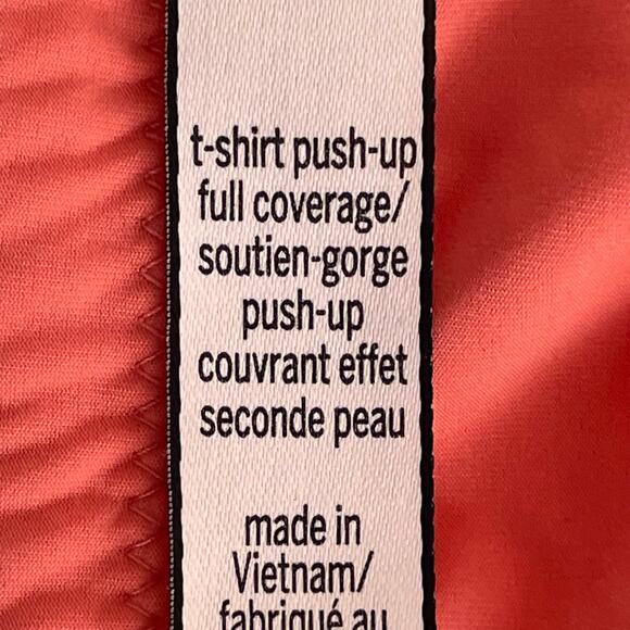 Victoria's Secret T-Shirt Push-Up Bra Womens Size 36DD Full Coverage Lace Trim - Picture 6 of 9